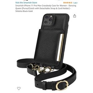 Smartish iPhone 11 Pro Max Crossbody Case + Pop Socket